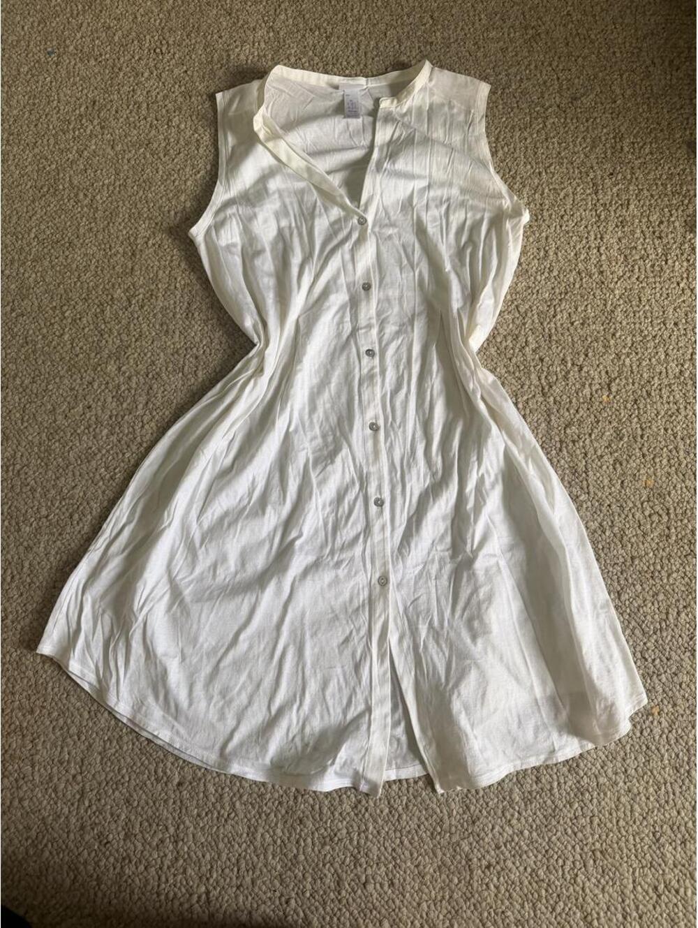HANRO 100% mercerized cotton button-front sleep dress